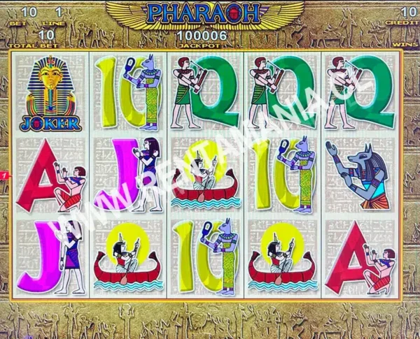 juego tragamonedas Placa Faraon 9 en 1